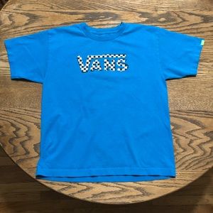 White Checkered Vans Logo Tshirt | Poshmark